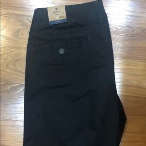 NWT Womens American Eagle Artist black pants sz 8